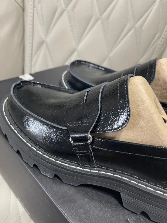 Sorel Women's Revel Ave Patent Loafers - Black - Picture 7 of 11